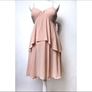 Julia Jordan Tiered Blush Rose Pink Dress